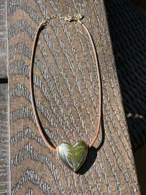 Altar'd State Gold Heart Pendant Necklace
